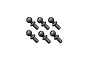 A set of six RGT steering pivot ball studs arranged in two rows of three against a white background.