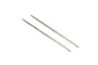 Two silver-colored metal RC suspension links with threaded ends on a plain white background.