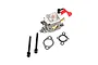 Rovan Walbro WT997 carburettor set including two mounting bolts and two gaskets on a white background.