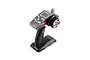 A Rovan BER 2.4GHz pistol-grip RC transmitter with a grey top, black handle, and steering wheel with a red and silver logo.