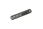 A single black metal coil spring for an RC car brake connecting rod, shown against a plain white background.
