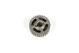 A single 36-tooth metal transmission gear for an RC vehicle, shown from a top-down perspective against a white background.