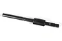 A black metal transmission bottom shaft for an Axial RC vehicle, featuring a splined section and mounting holes.