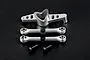 Rovan Silver Aluminium Dual Steering Mounts Set 871733