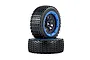 Rovan 4.7/5.5" V5 Dirt Buster Nail Tyres on Blue Rims - Beadlocked Wheels 2Pcs 9704714