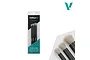 Vallejo Dry Brush Set in hanging plastic packaging, showing three natural hair brushes in small, medium, and large sizes.