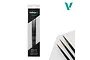 Vallejo Pro Modeller Detail Design Brush Set in packaging, featuring three natural hair brushes in sizes 0, 1, and 2.
