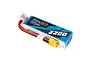 Gens Ace 11.1V 2200mAh 25C soft case LiPo battery with balance plug and XT60 connector against a white background.
