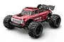 Red MJX HyperGo RC monster truck shown from a front-three-quarters perspective on a clean white background.