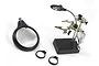 Artesania Latina third hand tool featuring a heavy base, adjustable metal alligator clips, flexible LED light, and three magnifying lenses.