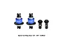 GPM Racing front and rear complete 12T/30T differential with pinions set in blue and black against a white background.