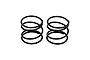 Two black metal RC shock springs placed side by side against a clean white background, showing printed 4.00 markings.