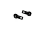 Two black RC Maker upper rocker mounting shafts displayed against a plain white background.