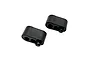 Two black RC Maker rear body mount spacers shown against a plain white background.