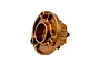 RC Maker Centre Layshaft 3-Hole Pulley Housing in anodized bronze or gold aluminum against a plain white background.