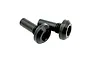 Two black metal shoulder socket screws with integrated washers designed for RC model applications.