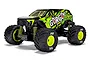 ARRMA Gorgon Grom electric 4WD RC monster truck in yellow and black against a white background.