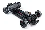 Top-down studio view of the MST FRX S FR 1/10 scale electric 2WD RC drift car chassis kit on a white background.