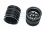 GPM 1.8" Aluminium Rear 9 Hole Rims - Black TRU1007R-BK