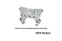 GPM Aluminium Front Shock Tower - Silver MTV6028-S