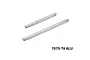 GPM Aluminium Centre Chassis Braces in silver, featuring two matching metal reinforcement bars with engraved branding.