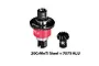 GPM red and black complete rear differential assembly with steel and aluminium components on a white background.