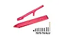 GPM red anodised aluminium rear chassis brace and skid plate set with mounting screws and drill bit.