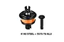 GPM Steel & Aluminium 13T/43T 1Mod Complete Front or Rear Differential - Orange LMT1343S-OR