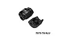 GPM Aluminium Shock Cap Protectors in black, shown as two pieces on a white background with text reading 7075-T6 ALU.