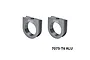 Two grey aluminium centre differential bearing braces with GPM Racing branding and 7075-T6 ALU text on a white background.