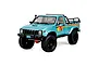 Light blue RGT Pioneer V2 Pro 1/10 scale 4WD RC rock crawler truck on a white background