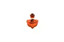 GPM Aluminium Slipper Shaft Bearing Adaptor in orange shown against a plain white background.