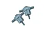 GPM Aluminium Spare Tyre Locks in grey, shown as a set of two pieces on a plain white background.