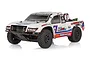 Team Associated Pro2 SC10sw 1/10 scale electric RC short course truck in white with racing decals against a white background.