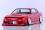 Pandora RC 1/10 Nissan 240SX One-Via Origin Labo. Unpainted Body Shell - Clear PAB-4163