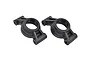 Two black RPM oversized rear hub carriers for Traxxas X-Maxx RC cars shown against a white background.