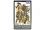 Tamiya 1/48 scale U.S. WWII Army Infantry GI Set model kit box featuring illustrated soldiers in various combat poses.