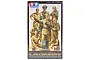 Tamiya 1/48 scale German WWII Africa Corps Infantry plastic model kit box featuring illustrations of soldiers and Field Marshal Rommel.