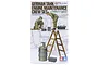 Tamiya 1/35 scale German Tank Engine Maintenance Crew model kit box art showing two soldiers working on a tank engine with tools and a ladder.