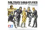 Tamiya 1/35 scale Russian Army Tank Crew at Rest plastic model kit box art showing six soldiers in uniform.