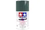 A 100ml can of Tamiya AS-1 Dark Green (IJN) aircraft spray paint against a white background.