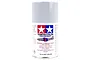 A 100ml can of Tamiya AS-26 Light Ghost Grey spray paint for aircraft models, featuring the Tamiya logo and safety warnings on a white background.