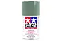 A 100ml can of Tamiya TS-78 Field Grey lacquer spray paint for plastics, shown against a white background.