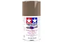 A 100ml spray paint can of Tamiya AS-22 Dark Earth (RAF) for aircraft models, featuring a brown cap and white label with Tamiya branding.
