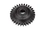 A black steel 30-tooth gear for HPI Savage RC vehicles, shown against a plain white background.