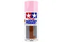 A 180ml can of Tamiya Pink Fine Surface Primer for plastic and metal models against a white background.