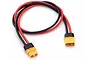 Hobbies Direct charging lead with red and black silicone wires featuring XT60 connectors on a white background.