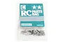 Tamiya Parts Bag C screw kit in original packaging with header card, showing assorted metal screws, nuts, and washers on a white background.