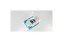 Kyosho 1/10 Scorpion unpainted clear body shell laid out with a decal sheet and small white plastic parts on a white background.