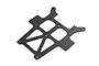Kyosho Carbon Fibre Upper Deck studio product view showing the flat woven carbon plate with multiple mounting holes and cutouts against a clean white background.